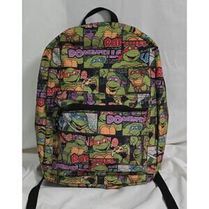 Nickelodeon Teenage Mutant Ninja Turtles Print Backpack Lightweight Zip Pockets